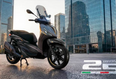 Piaggio Beverly 25th Anniversary Edition Meluncur di Eropa dengan Sentuhan Emas dan Emblem Spesial