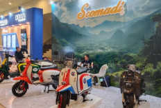 Scomadi Curi Perhatian di GIIAS Makassar 2025! Skuter Retro Inggris Ini Jadi Pusat Pandangan Pengunjung
