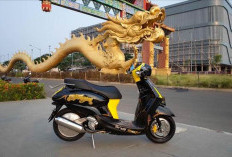 Tema Royal Heritage Mooneyes Bikin Yamaha Grand Filano Hybrid Tampil Berkelas