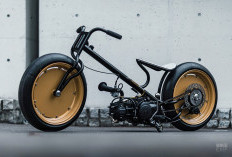 Keren! Modifikasi Skuter SYM Bergaya Hot Rod Paling Ekstrem dari Taiwan
